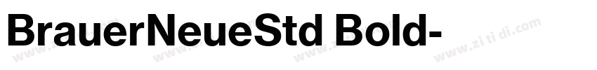 BrauerNeueStd Bold字体转换